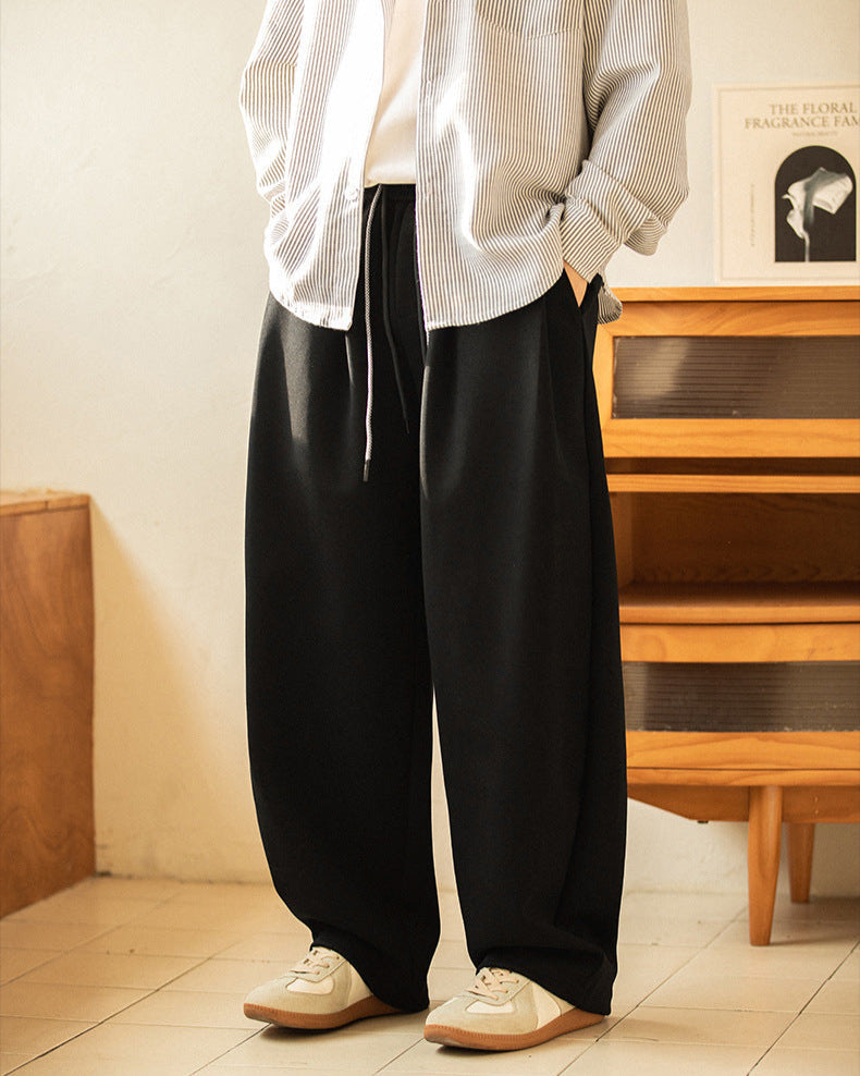 7,0 Relaxed Wide-Leg Drawstring Trousers
