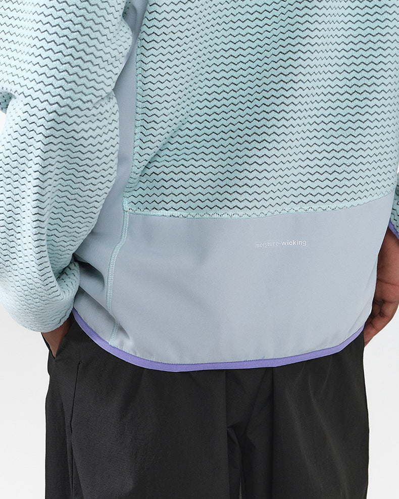 The Waffle Pattern Zip Jacket