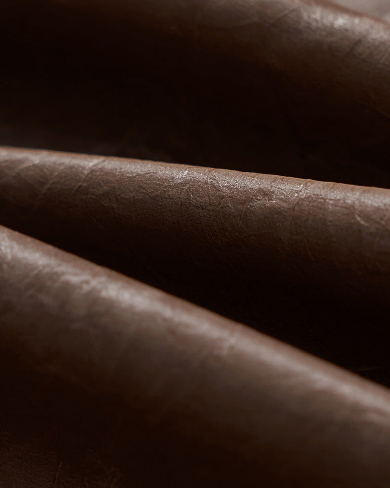 The Crinkle Effect Faux Leather Zip Jacket