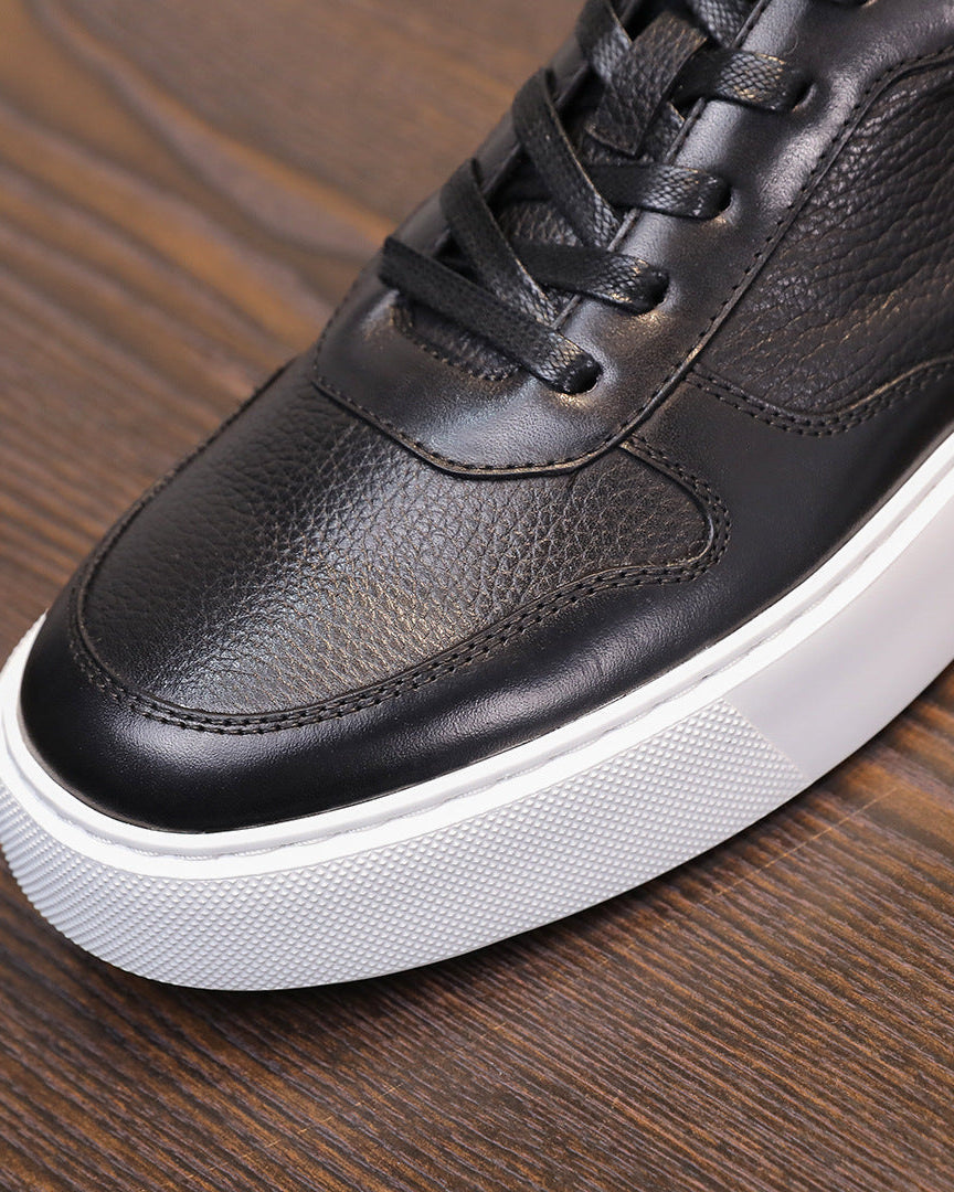 The Torino Pebble-Grain Low Sneakers