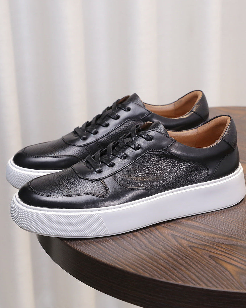 The Torino Pebble-Grain Low Sneakers