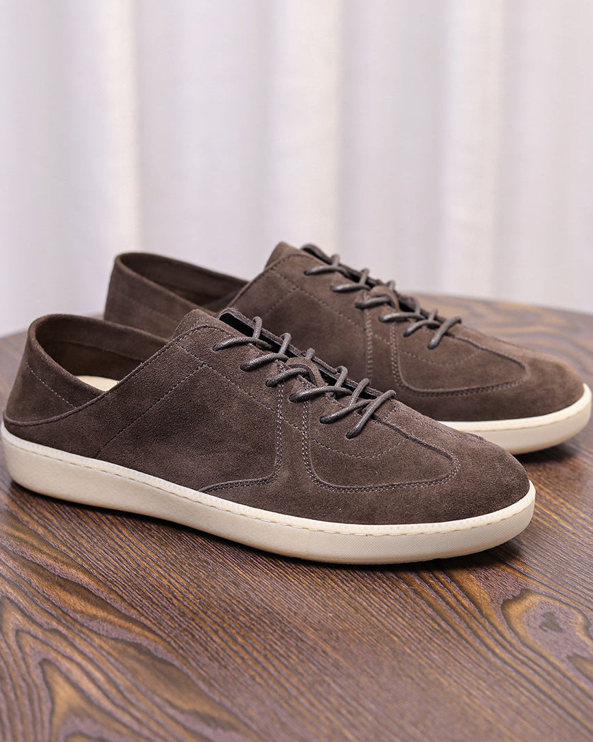 Suede Low-Cut Casual Sneakers
