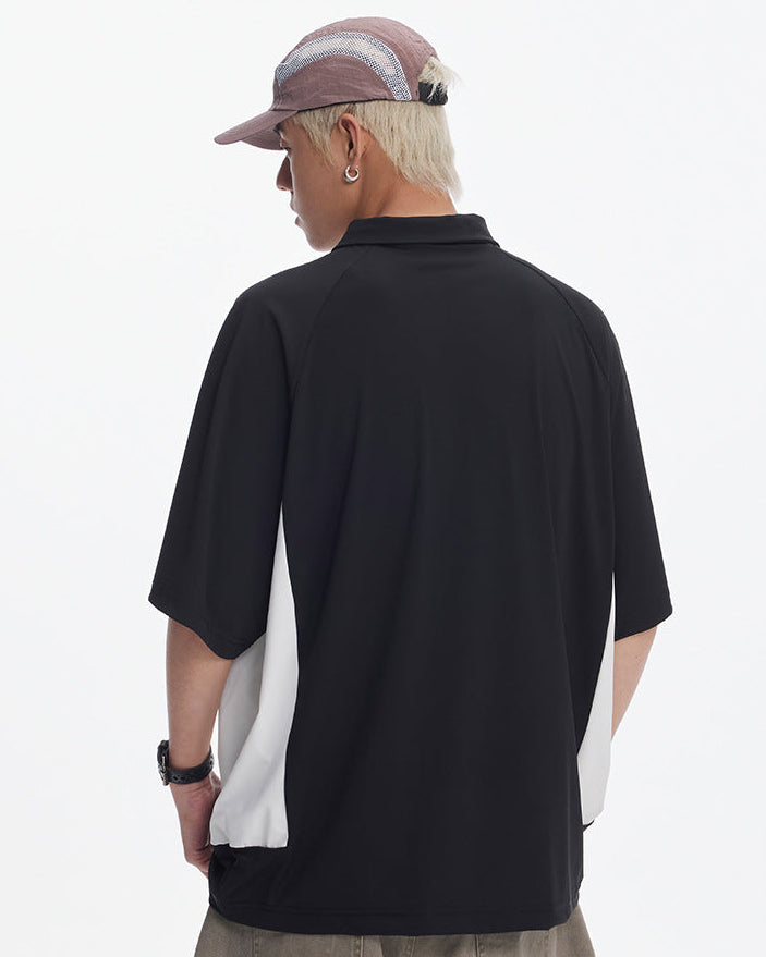 The Contour Knit Quarter-Zip Polo