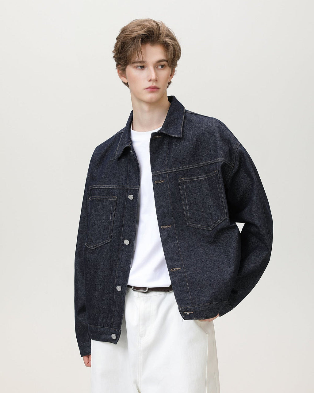 Classic Dyed Denim Overshirt Jacket