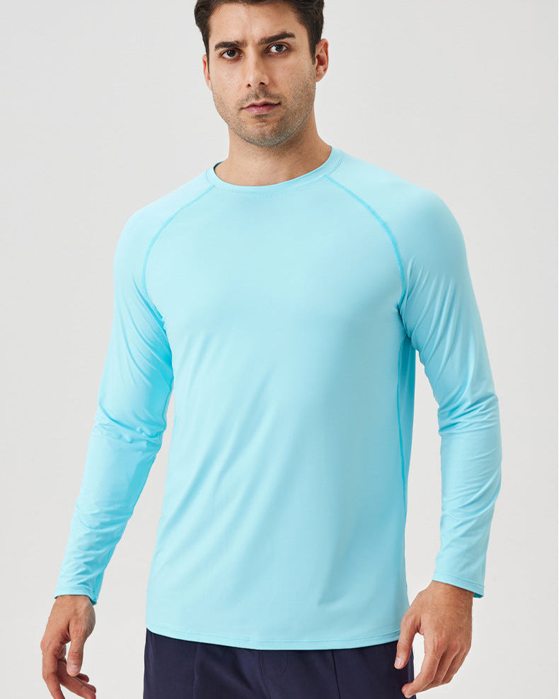 Ice Silk Sun Protection Long-Sleeve Sport T-Shirt – Breathable Fit
