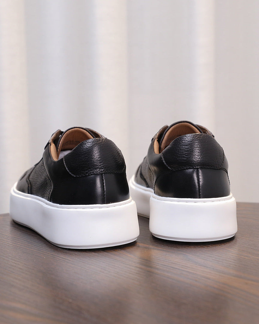 The Torino Pebble-Grain Low Sneakers