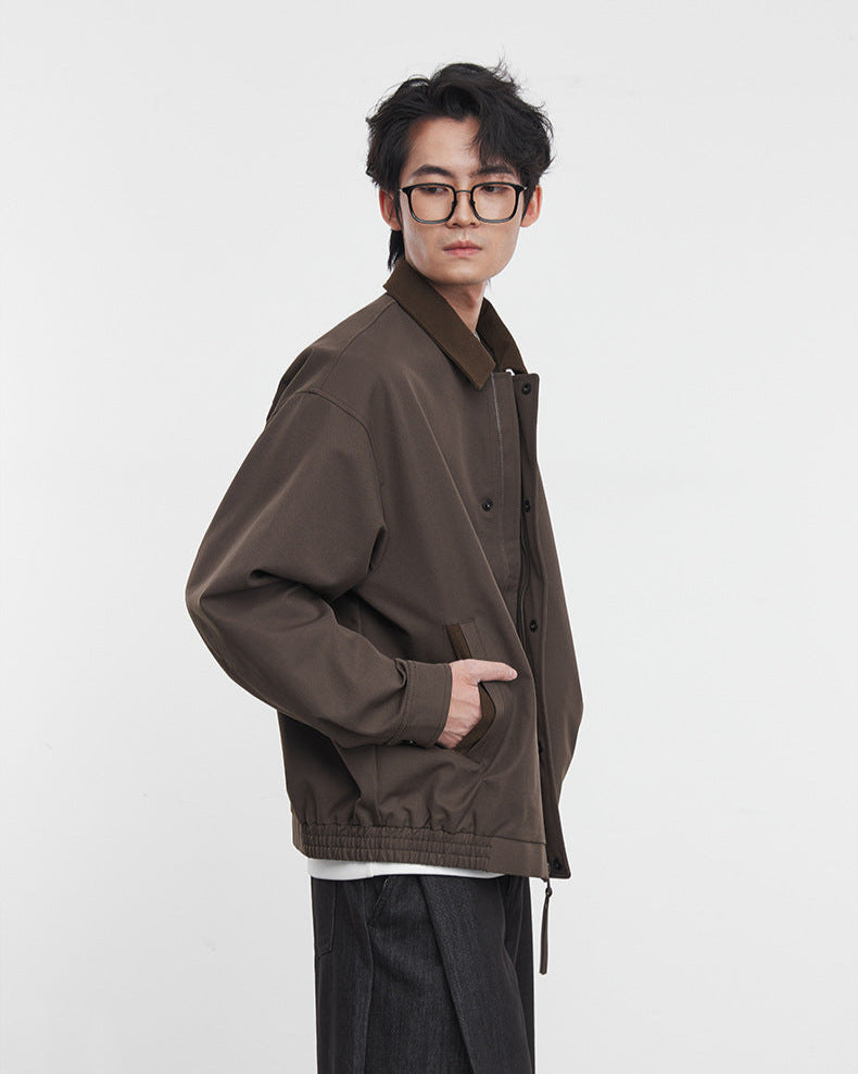 Cropped Barn-Style Jacket