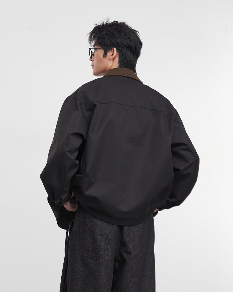 Cropped Barn-Style Jacket