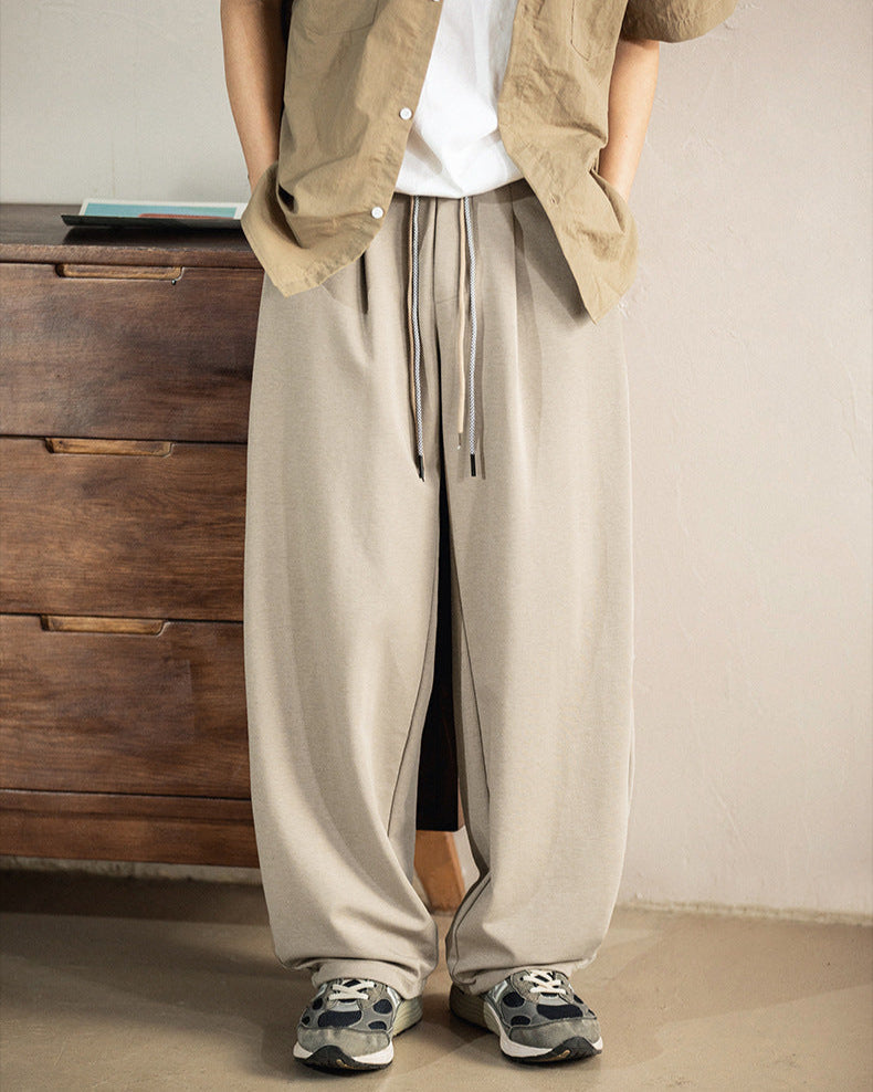 7,0 Relaxed Wide-Leg Drawstring Trousers