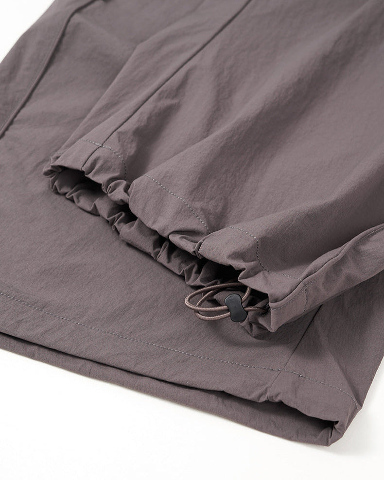 Wide-Leg Technical Drawstring Pants