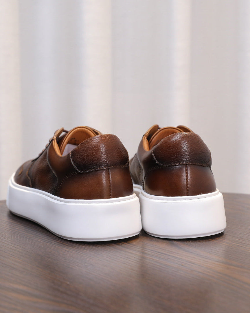 The Torino Pebble-Grain Low Sneakers