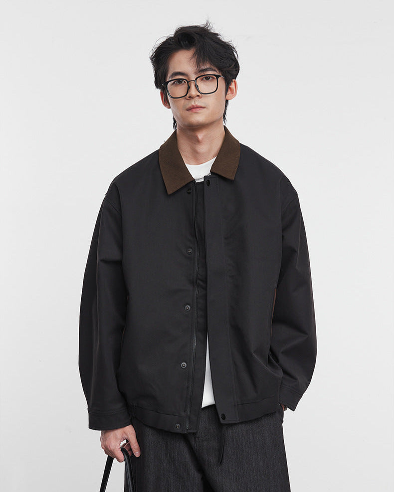 Cropped Barn-Style Jacket