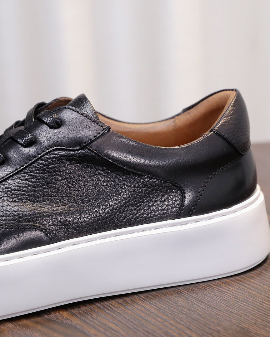 The Torino Pebble-Grain Low Sneakers