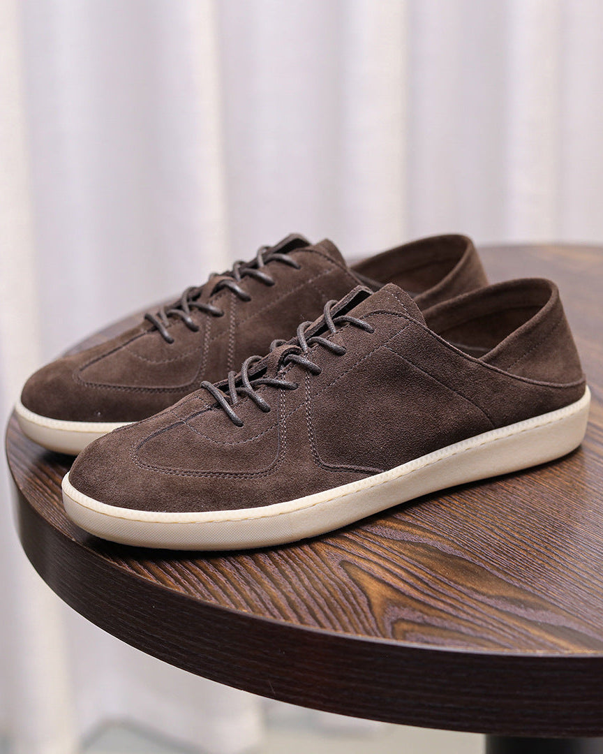 Suede Low-Cut Casual Sneakers