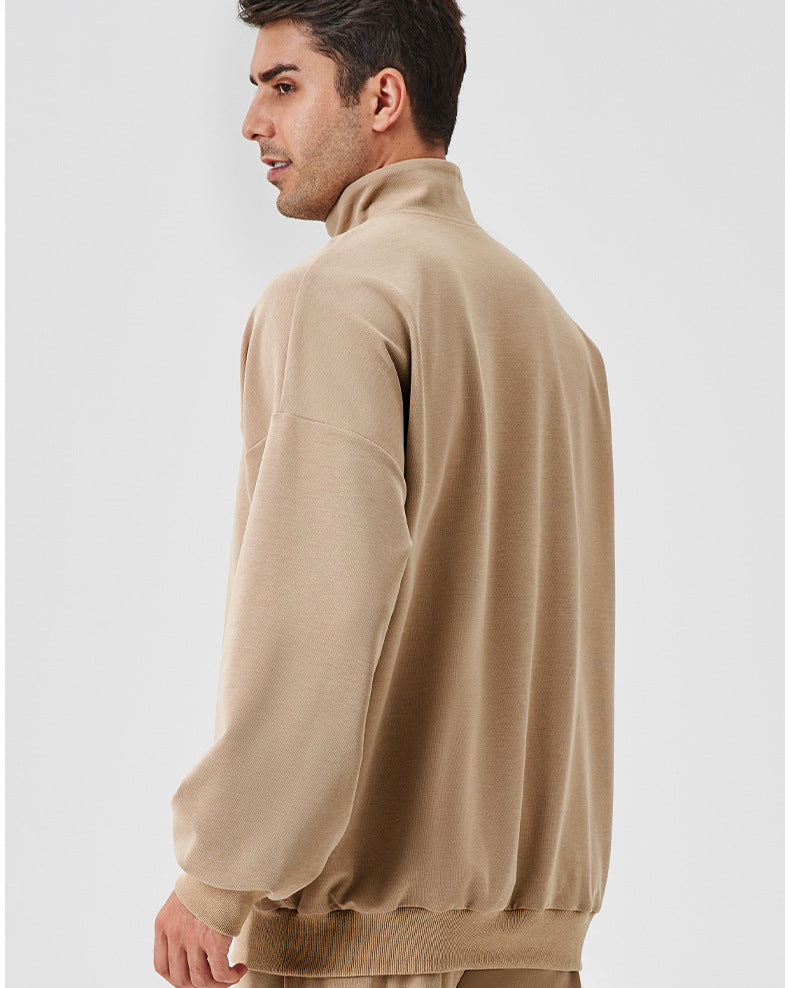 Half-Zip Relaxed Sweatshirt