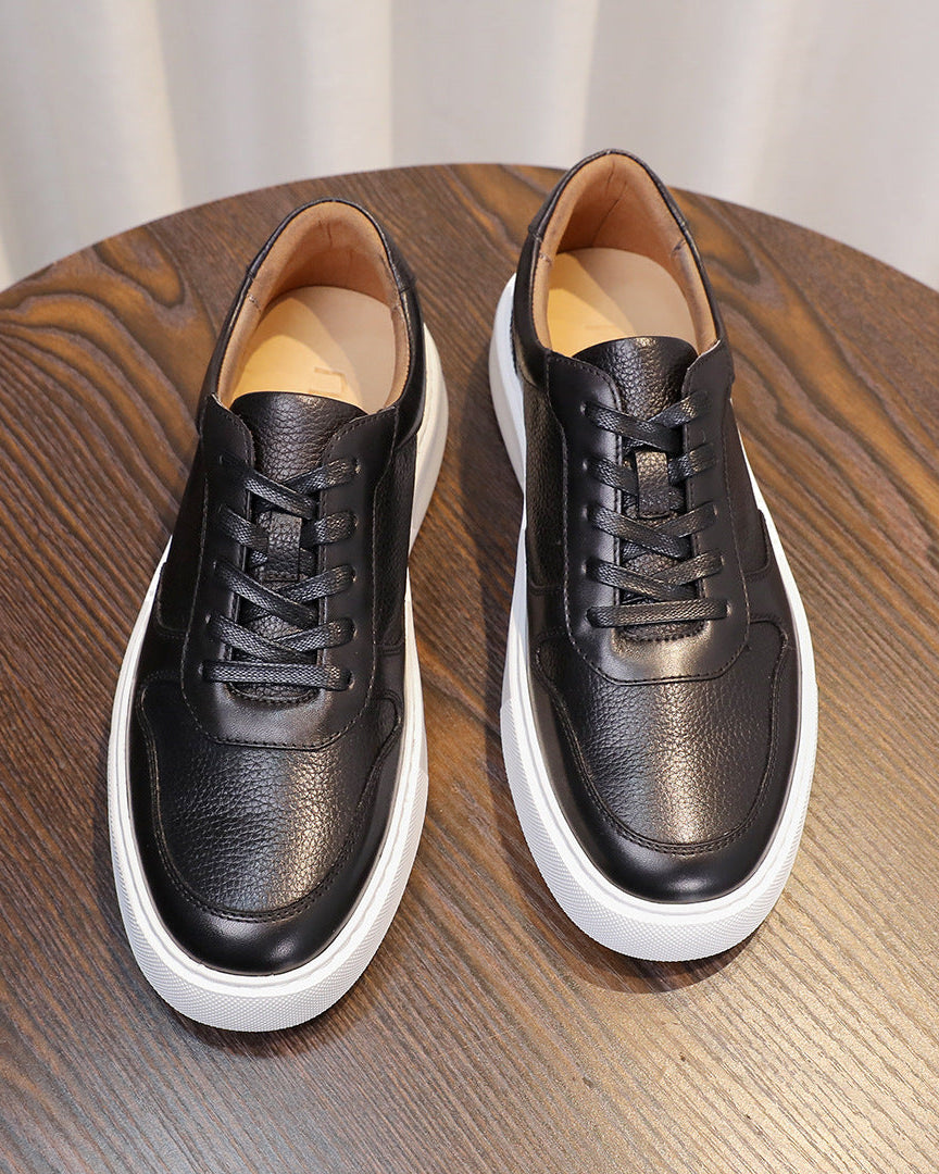 The Torino Pebble-Grain Low Sneakers