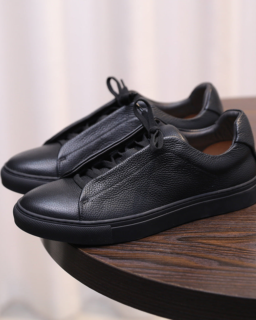 The Softey Pebble Leather Sneakers