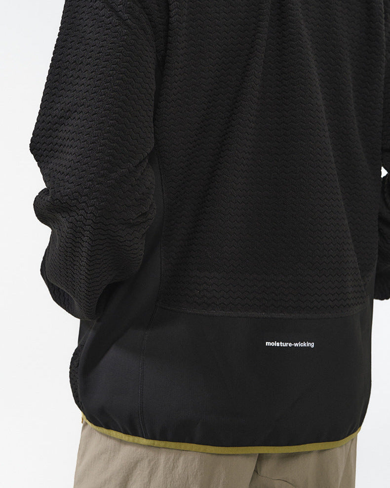 The Waffle Pattern Zip Jacket