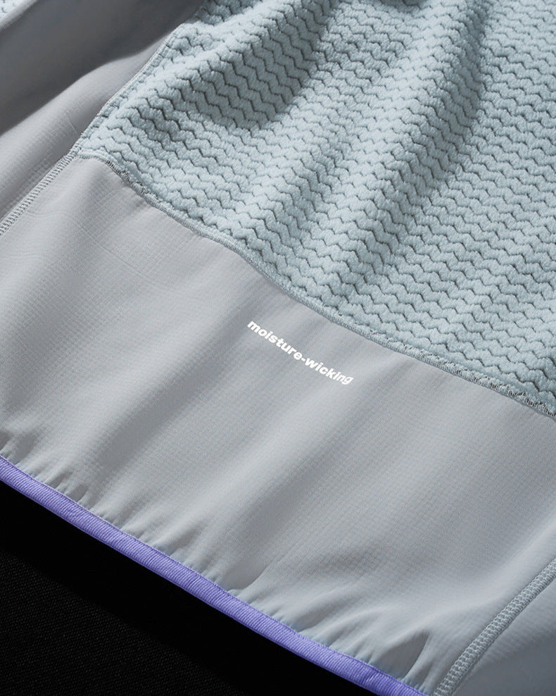 The Waffle Pattern Zip Jacket