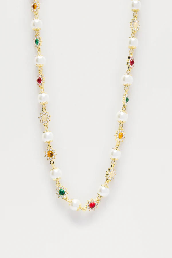 Sunflower Beaded Necklace